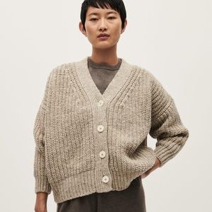 babaa wool cardigan no 19 mist